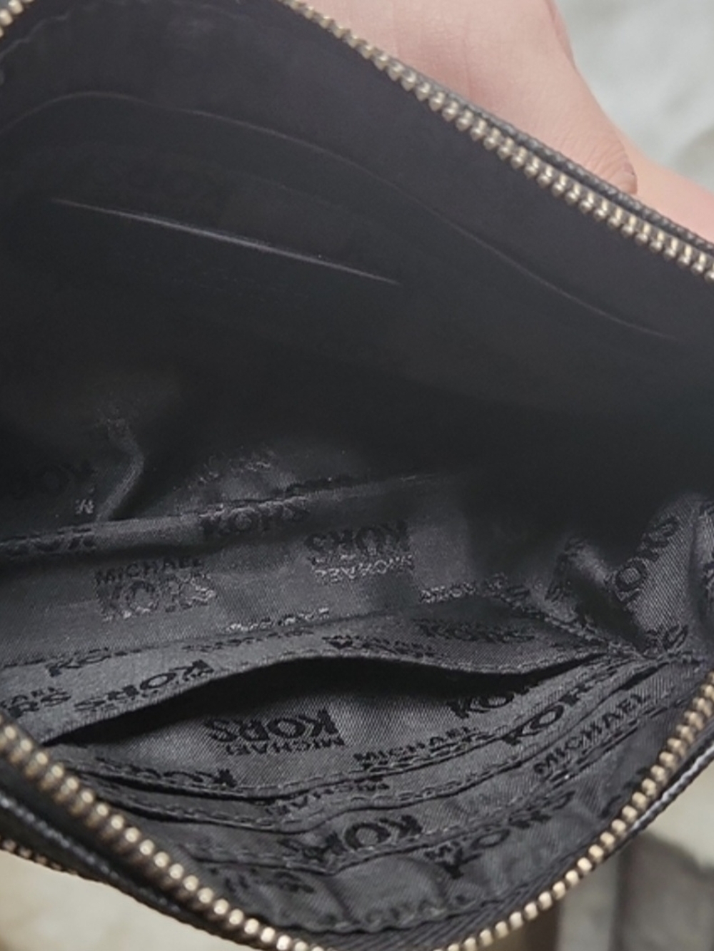 Michael Kors Black Leather Wristlet - Picture 4 of 5